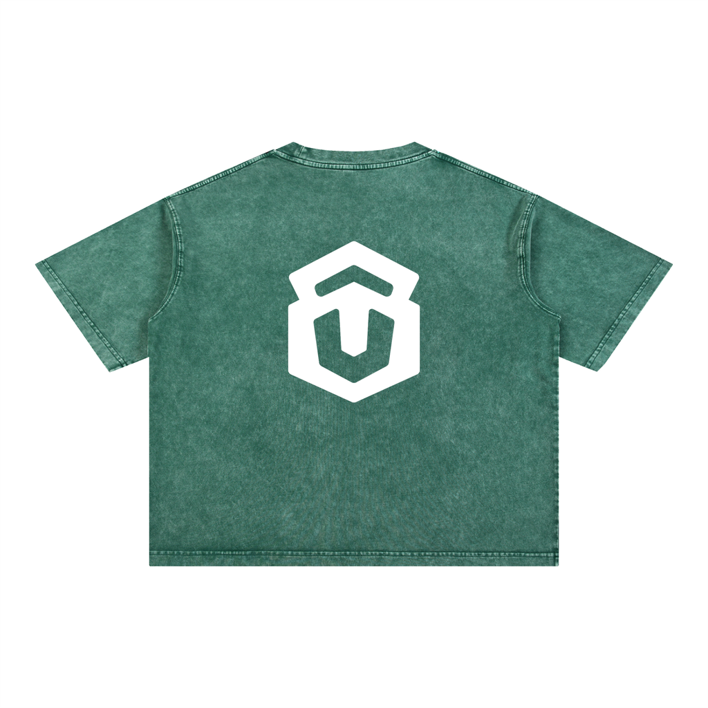 Mineral Wash Boxy Cotton T-Shirt