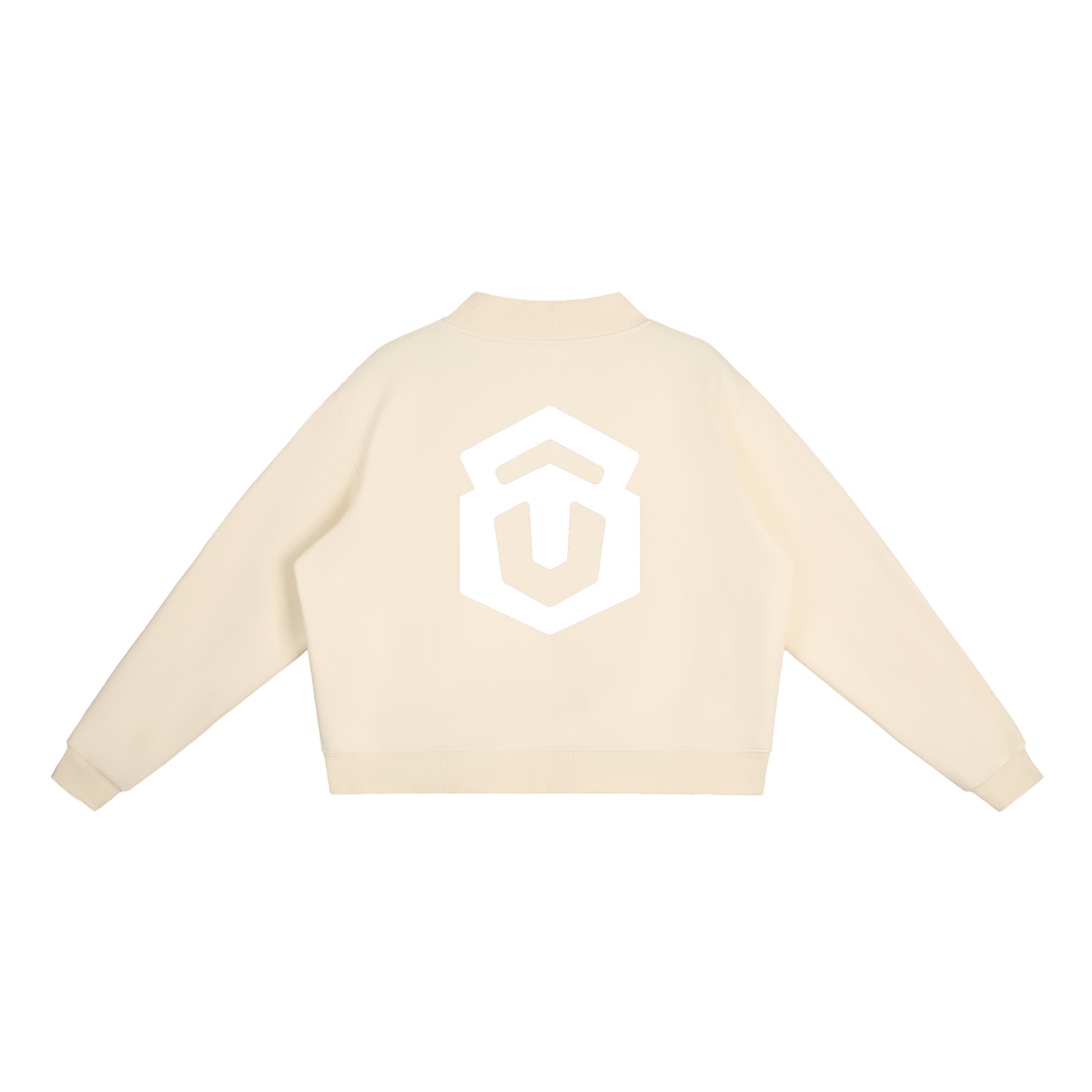 Essential Fleece Mock-Neck Crew Sweatshirt